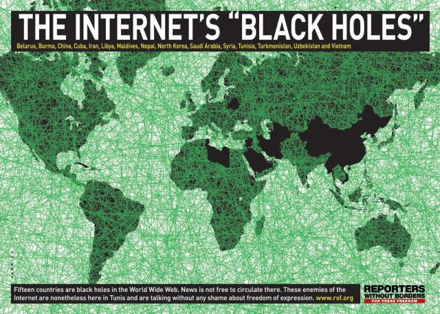 the map of the internets black holes 