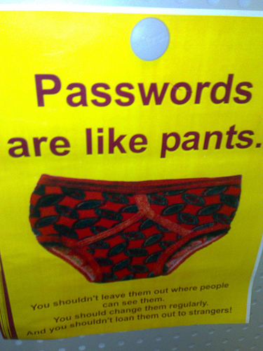 Passwörter sind wie Unterhosen