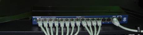 Netgear Switch im Gläsernen Rechenzentrum von IBM