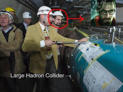 Gordon Freeman arbeitet auch beim LHC mit